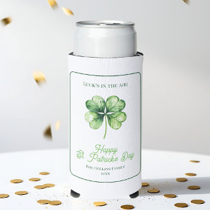 Rafraîchisseur Pour Canette Slim Un Shamrock vert simple Joyeux St. Patrick's Day