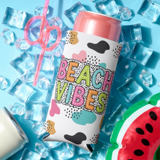 Rafraîchisseur Pour Canette Slim Vibes de plage (Été in situ)