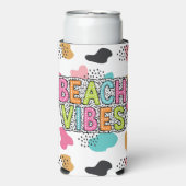 Rafraîchisseur Pour Canette Slim Vibes de plage (Seltzer Recto)