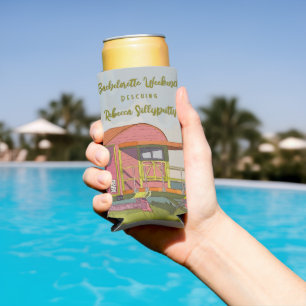 Rafraîchisseur Pour Canette Slim Vibes de Sauveteur Rose Week-end Enterrement de Vi