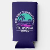 Rafraîchisseur Pour Canette Slim Vibes d'été tropicales-82646 (Verso)