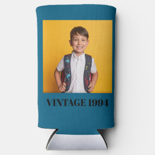 Rafraîchisseur Pour Canette Slim vintage 1985 1995 1975 drôle d'anniversaire faveur