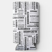 Rafraîchisseur Pour Canette Slim Votre (Long) nom est partout sur ce Seltzer (Verso)