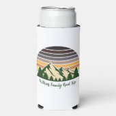 Rafraîchisseur Pour Canette Slim Voyage sur route sur mesure Green Forest Nature (Seltzer Recto)