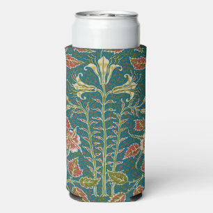 Rafraîchisseur Pour Canette Slim Walter Crane Fleur de Lys et Rose Florale Vintage