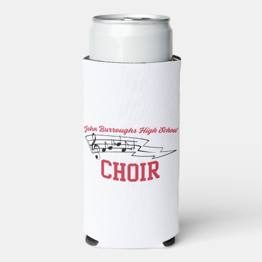 Rafraîchisseur Pour Canette Slim Water Bottle with Black Cursive Name, Phone, Year (Seltzer Recto)