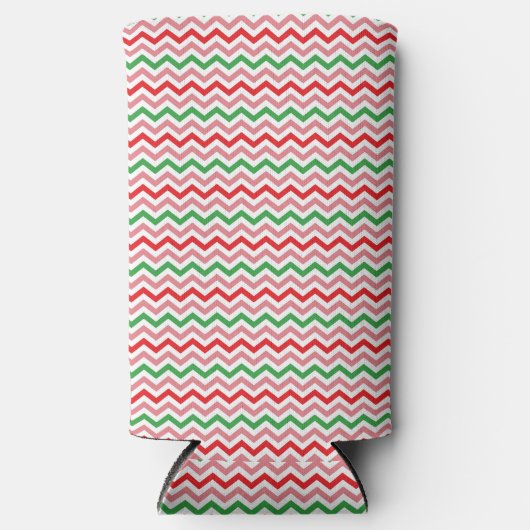 Rafraîchisseur Pour Canette Slim Watermelon Summer Zigzag Stripes Motif-56209 (Recto)