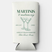 Rafraîchisseur Pour Canette Slim Week-end de maris et mariage (Recto)