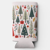 Rafraîchisseur Pour Canette Slim Whimsical Christmas Tree Forest (Verso)