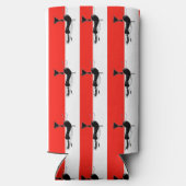 Rafraîchisseur Pour Canette Slim Witch on red and white stripes (Verso)