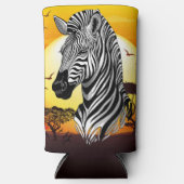 Rafraîchisseur Pour Canette Slim Zebra African Savanna Wild Animal (Recto)