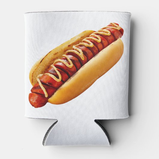 Rafraîchisseur Pour Canette SlipperyJoe's hot dog niché doucement pain jaune v (Devant)