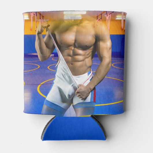 Rafraîchisseur Pour Canette SlipperyJoe's musculaire bulge six pack gym trai (Devant)