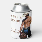 Rafraîchisseur Pour Canette SlipperyJoe's save horse ride paille cowboy casque (Can devant)