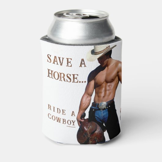 Rafraîchisseur Pour Canette SlipperyJoe's save horse ride paille cowboy casque (Can Dos)