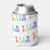 Rafraîchisseur Pour Canette SlipperyJoe's Team Player mots gradient rainbow c (Can devant)