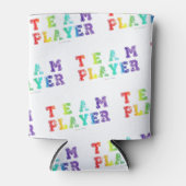 Rafraîchisseur Pour Canette SlipperyJoe's Team Player mots gradient rainbow c (Devant)