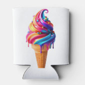 Rafraîchisseur Pour Canette SlipperyJoe's vibrante crème glacée cone classique (Dos)