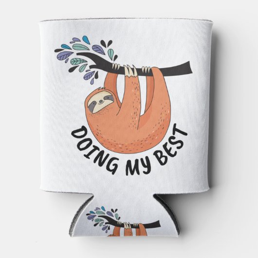 Rafraîchisseur Pour Canette Sloth faisant de mon mieux (Devant)