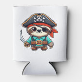 Rafraîchisseur Pour Canette Sloth Halloween Pirate Enfants Femmes Hommes Sloth (Devant)