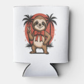 Rafraîchisseur Pour Canette Sloth Summer Beach Rocking (Devant)