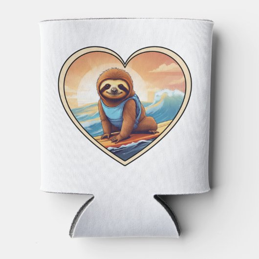 Rafraîchisseur Pour Canette Sloth Surfing (Devant)