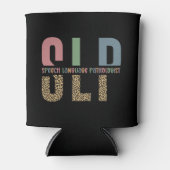 Rafraîchisseur Pour Canette SLP papier guépard orthophoniste cadeau (Devant)