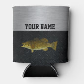 Rafraîchisseur Pour Canette Smallmouth Bass Nom de pêche Rude (Devant)
