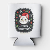 Rafraîchisseur Pour Canette Smudge Cat Ugly Christmas Sweater  (2) (Devant)