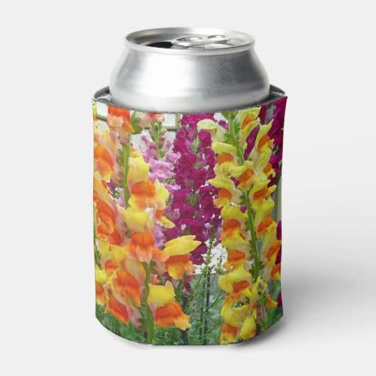 Rafraîchisseur Pour Canette Snapdragons colorés floraux (Can devant)