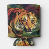 Rafraîchisseur Pour Canette Snarling Tiger Portrait Artistique (Dos)
