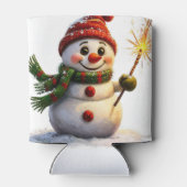 Rafraîchisseur Pour Canette Snowman joyeux (Dos)