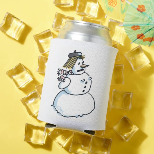 Rafraîchisseur Pour Canette Snowwoman peut refroidir (Été in situ)