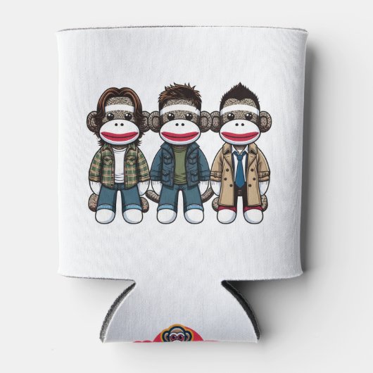 Rafraîchisseur Pour Canette SockMonkey Hunter Brothers et leur Angel Friend (Devant)