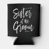 Rafraîchisseur Pour Canette Soeur de la chambre | Style de script Mariage pers (Devant)