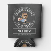 Rafraîchisseur Pour Canette Soeurs et bières noires et blanches 50e anniversai (Devant)