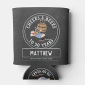 Rafraîchisseur Pour Canette Soeurs et bières noires et blanches 50e anniversai (Dos)