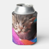 Rafraîchisseur Pour Canette Soft Sleepy Newborn Kitten Phototgraph (Can devant)