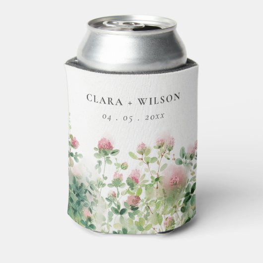 Rafraîchisseur Pour Canette Soft Subtle Rose Aquarelle Floral Garden Mariage (Can Dos)