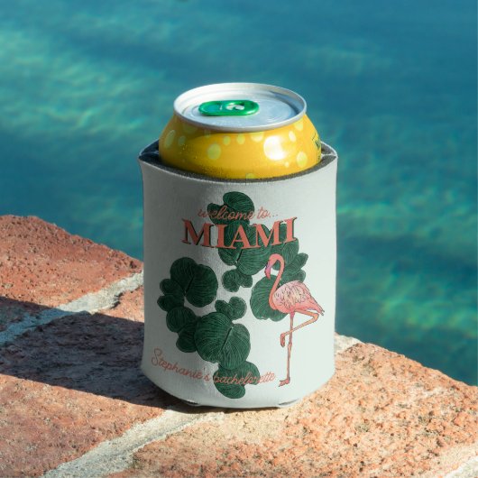 Rafraîchisseur Pour Canette soirée bachelorette à Miami (Piscine in situ)