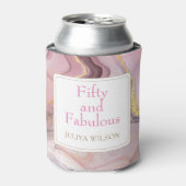 Rafraîchisseur Pour Canette Soirée d'anniversaire rose parties scintillant or (Can devant)