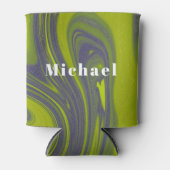 Rafraîchisseur Pour Canette Soirée de mariage à Cravate verte personnalisée (Devant)