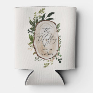 Rafraîchisseur Pour Canette Soirée de mariage rustique et verdoyante