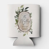 Rafraîchisseur Pour Canette Soirée de mariage rustique et verdoyante (Dos)