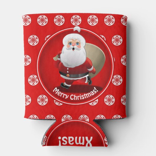 Rafraîchisseur Pour Canette Soirée de Noël secrète Père Noël (Dos)