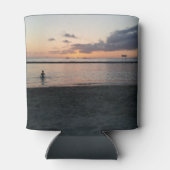 Rafraîchisseur Pour Canette Soirée Sunset Plage tropicale Waikiki Oahu Hawaii (Dos)