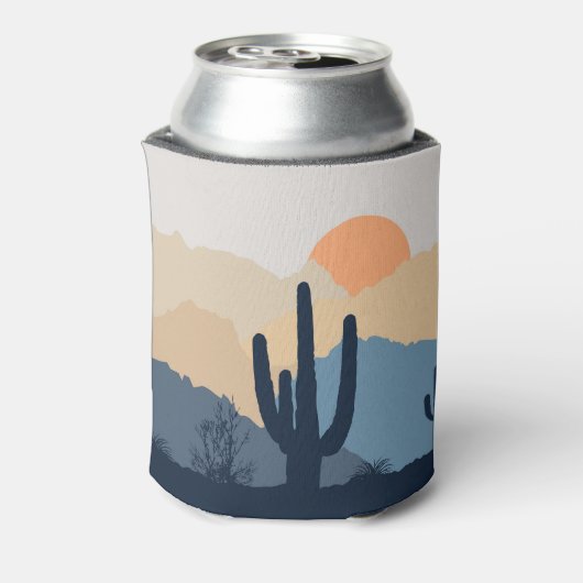 Rafraîchisseur Pour Canette Soleil désert bleu et beige (Can Dos)