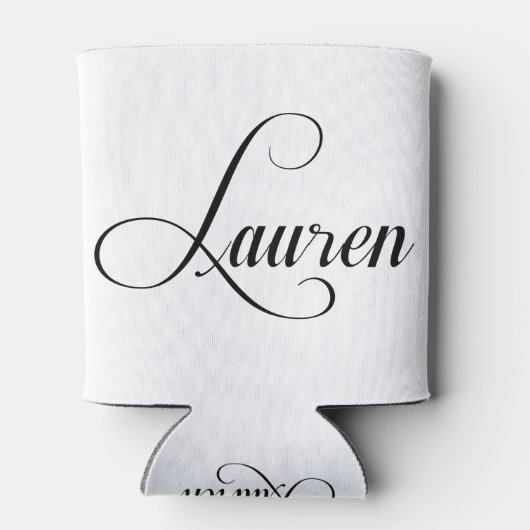 Rafraîchisseur Pour Canette Son Nom Est Lauren Calligraphie (Dos)