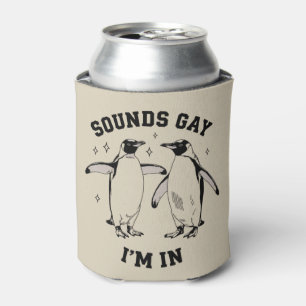 Rafraîchisseur Pour Canette Sons Pingouin Sons Gay Je Suis Dans Vintage Queer