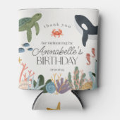 Rafraîchisseur Pour Canette Sous l'océan Mer Fête d'anniversaire Favors (Devant)